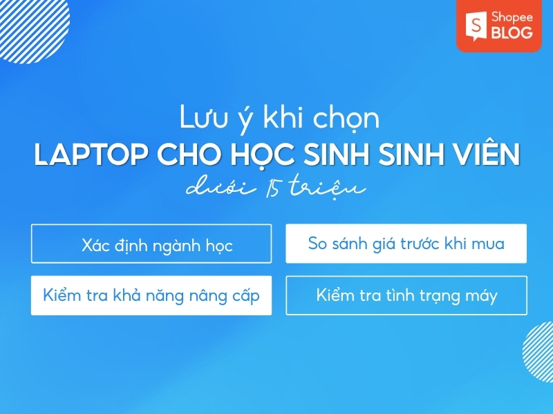 lưu ý khi chọn laptop cho sinh viên