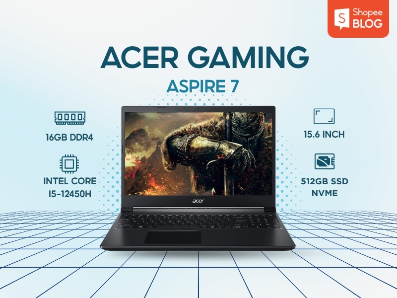 Laptop Acer Gaming Aspire 7 cho sinh viên kỹ thuật
