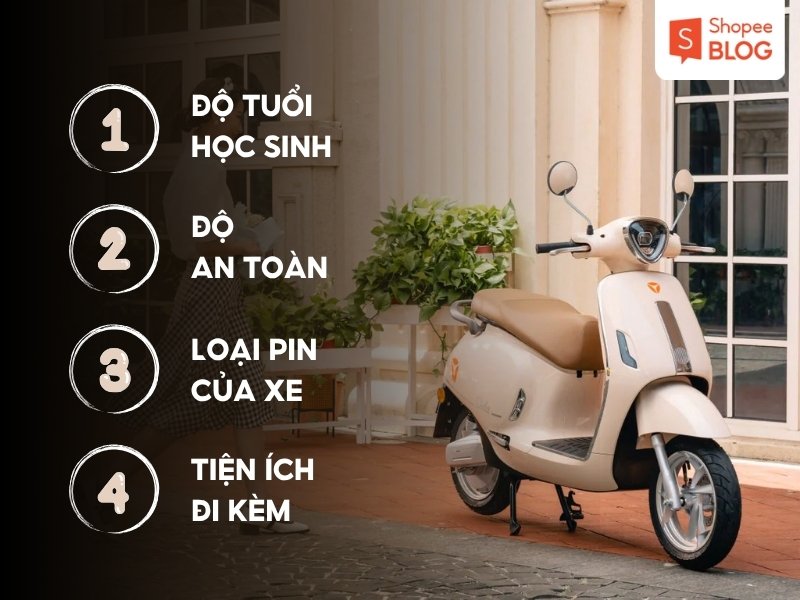 Tiêu chí chọn các loại xe điện cho học sinh