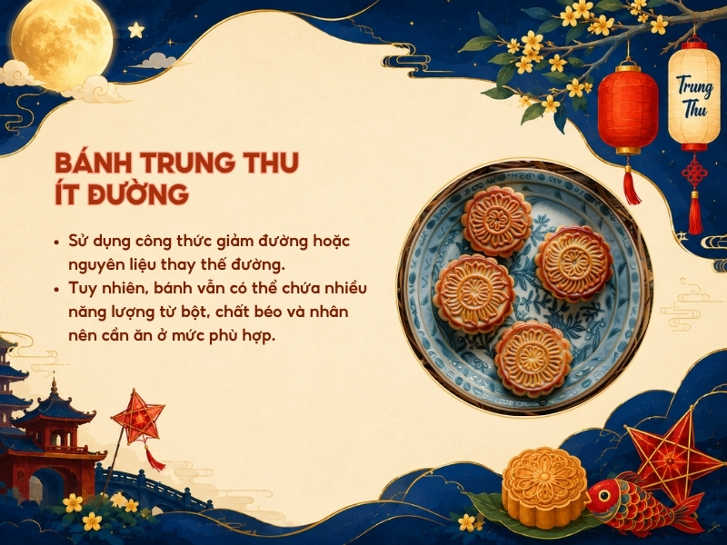 Bánh Trung thu ít đường