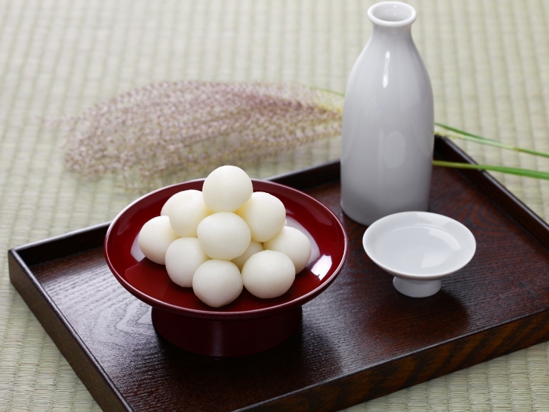 Bánh Tsukimi Dango của Nhật Bản