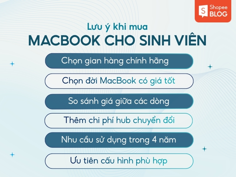 Lưu ý khi mua MacBook