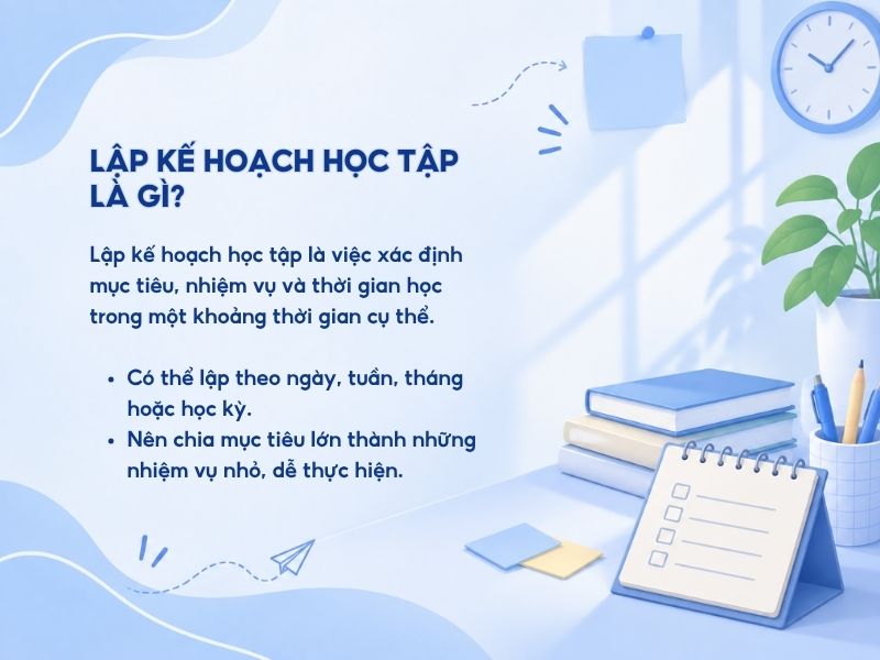Lập kế hoạch học tập là gì?