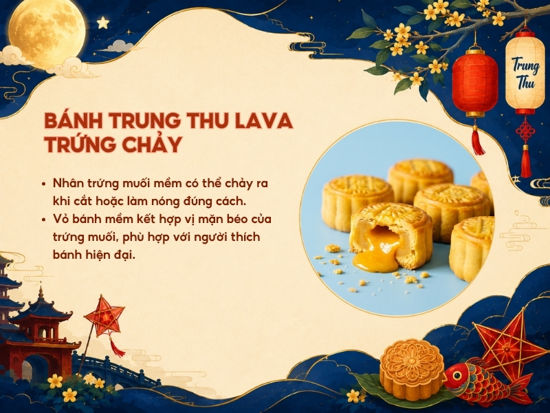 Bánh Trung thu lava trứng chảy