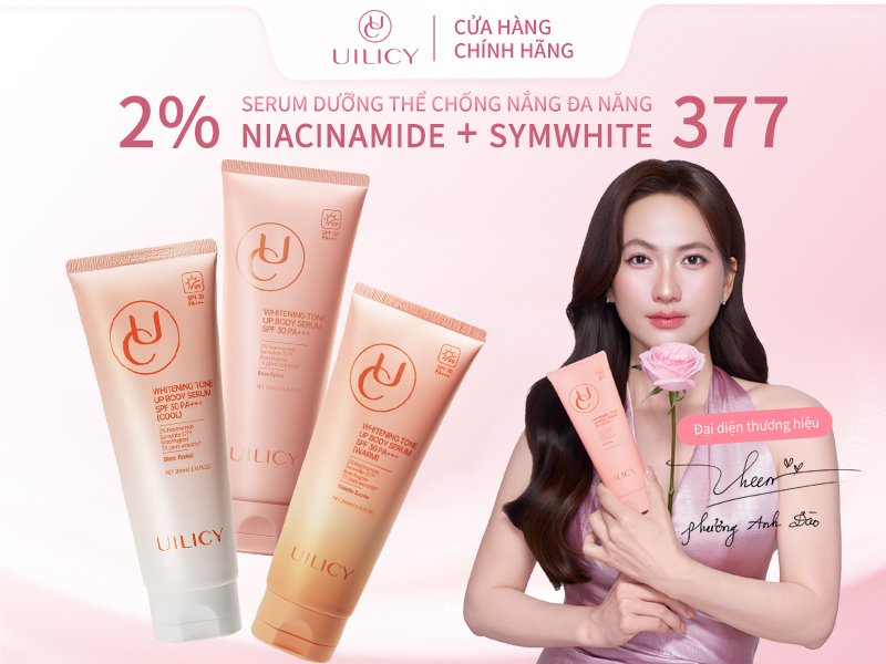 Kem dưỡng thể chống nắng nâng tông UILICY