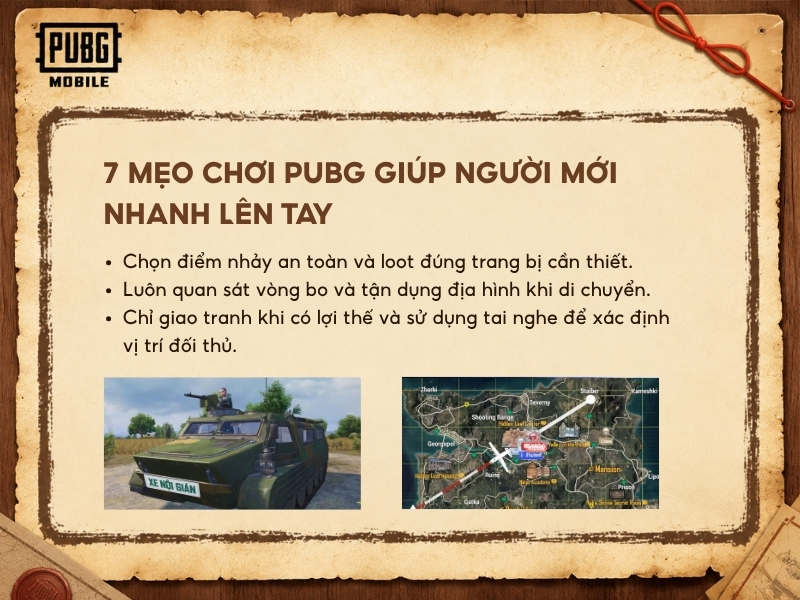 Mẹo chơi PUBG giúp người mới nhanh lên tay