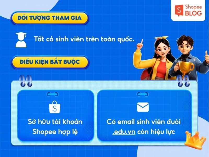 Đối tượng và điều kiện tham gia Shopee Sinh Viên