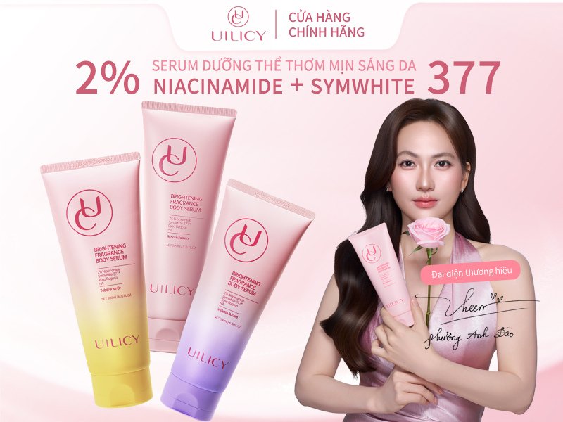 Tinh chất dưỡng thể trắng da hương nước hoa UILICY
