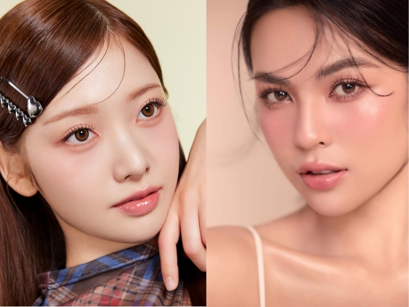 Lens màu nâu tây tự nhiên đi học