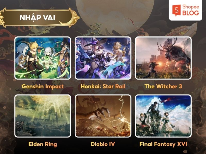 Top game hay thể loại nhập vai RPG
