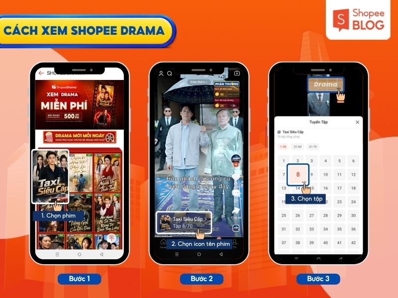 Cách xem phim tại Shopee Drama