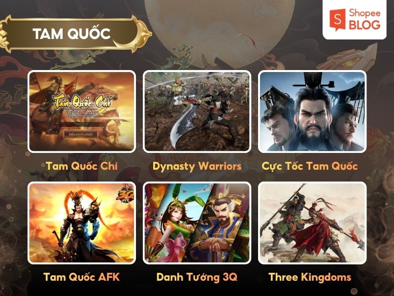 Top game hay thể loại Tam Quốc