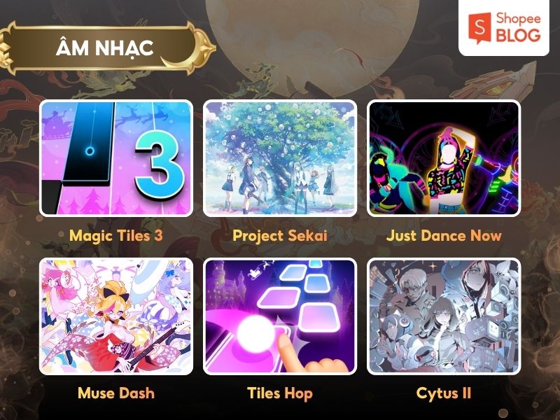 Các tựa game hay thể loại âm nhạc