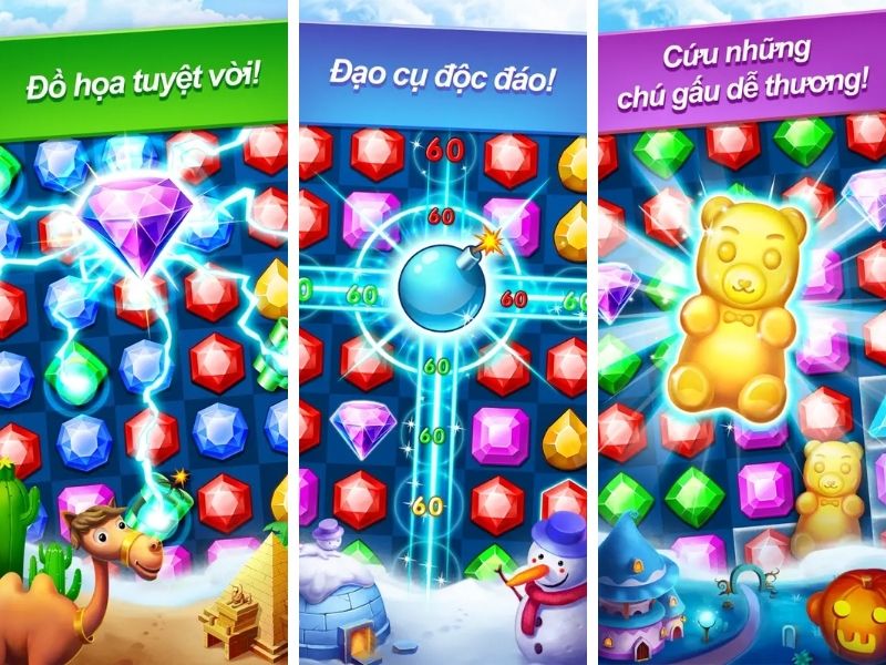 Game offline cho điện thoại hay Jewel Legend