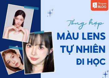 màu lens tự nhiên đi học