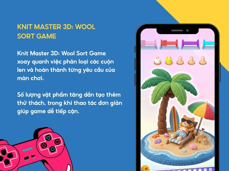 Knit Master 3D: Wool Sort Game.
