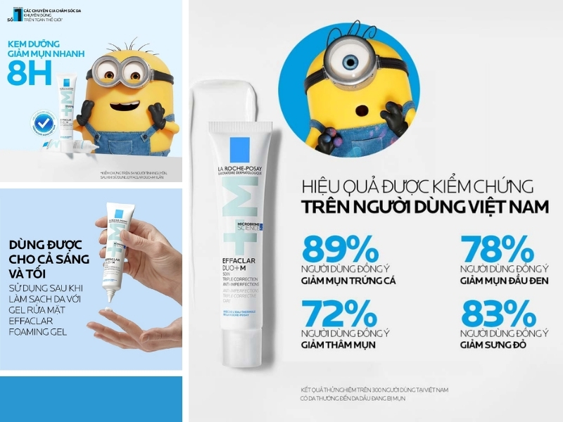 Kem trị mụn La Roche-Posay Effaclar Duo+ 