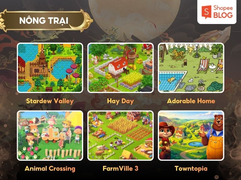 Những tựa game hot thể loại nông trại