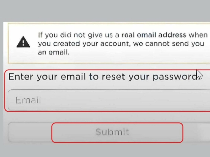 reset lại password