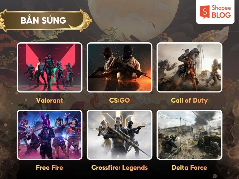 Các tựa game hay thể loại bắn súng FPS