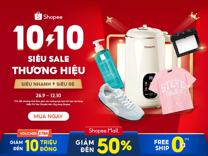 10.10 Siêu Sale Thương Hiệu