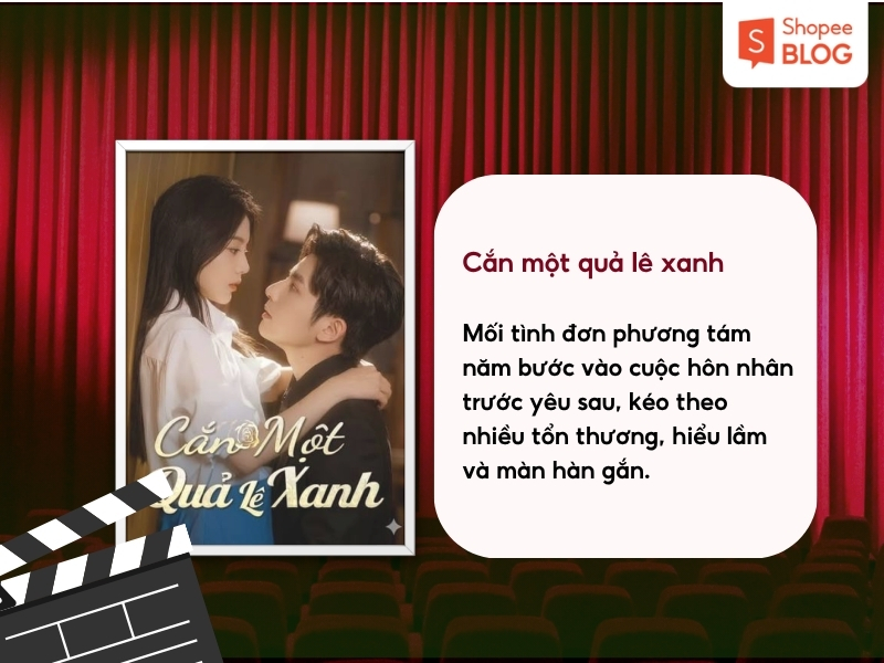 Cắn một quả lê xanh.