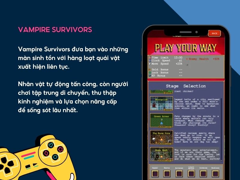 Vampire Survivors.
