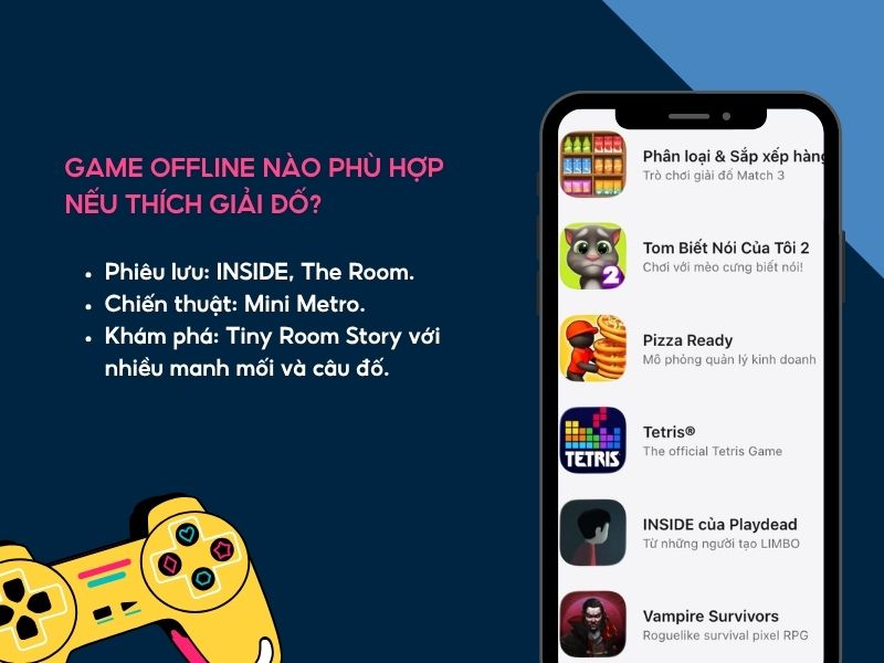 Game offline nào phù hợp nếu thích giải đố? 