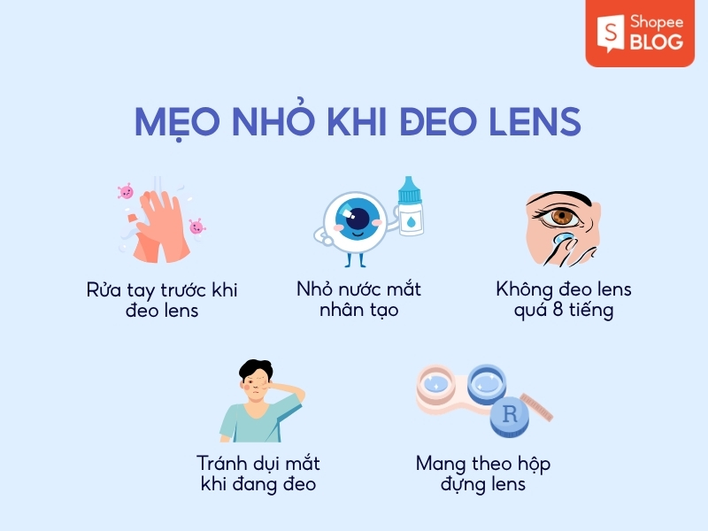 Mẹo đeo lens tự nhiên đi học