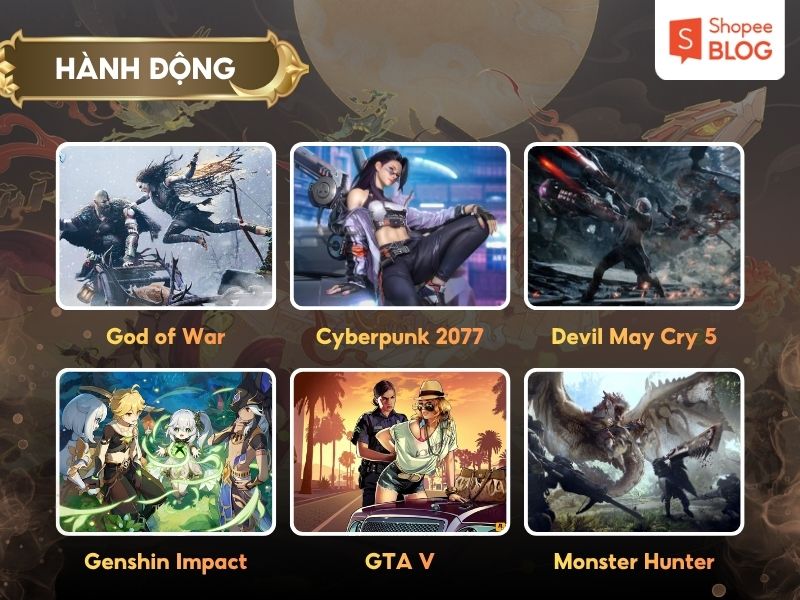 Những tựa game hot thể loại hành động