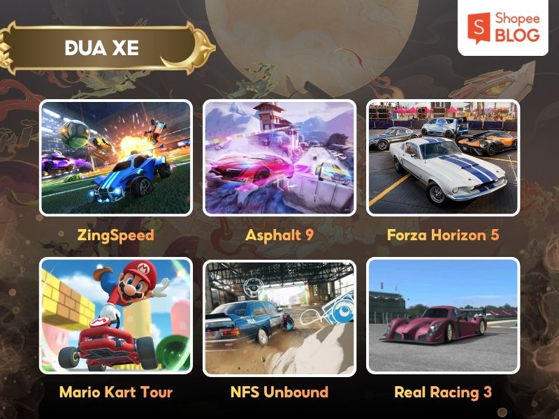 Các tựa game hay thể loại đua xe