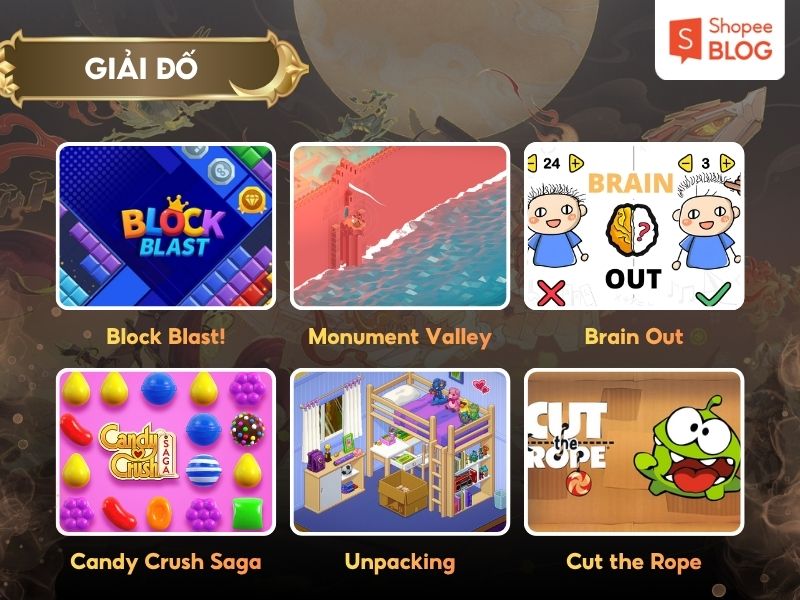 Top game hay thể loại giải đố