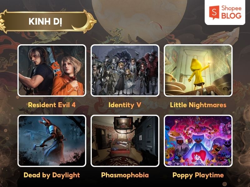 Top game hay thể loại kinh dị