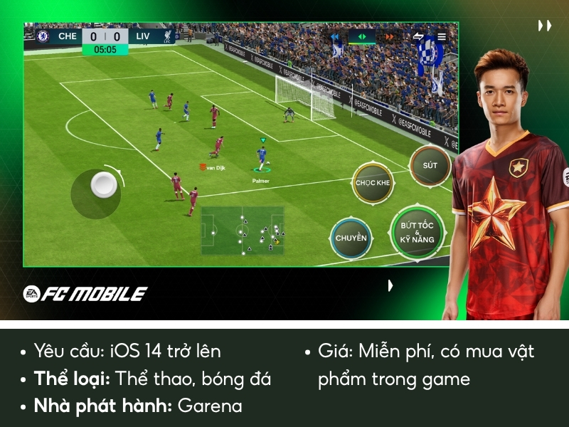Trận bóng đá trong FC Mobile VN