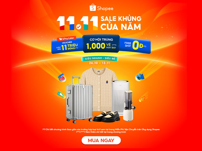 11.11 Sale Khủng Của Năm