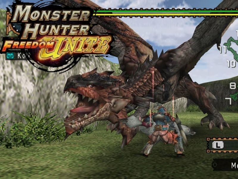 Thợ săn chiến đấu trong Monster Hunter Freedom Unite
