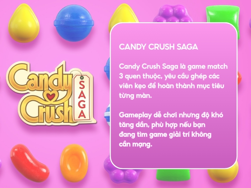 Candy Crush Saga.