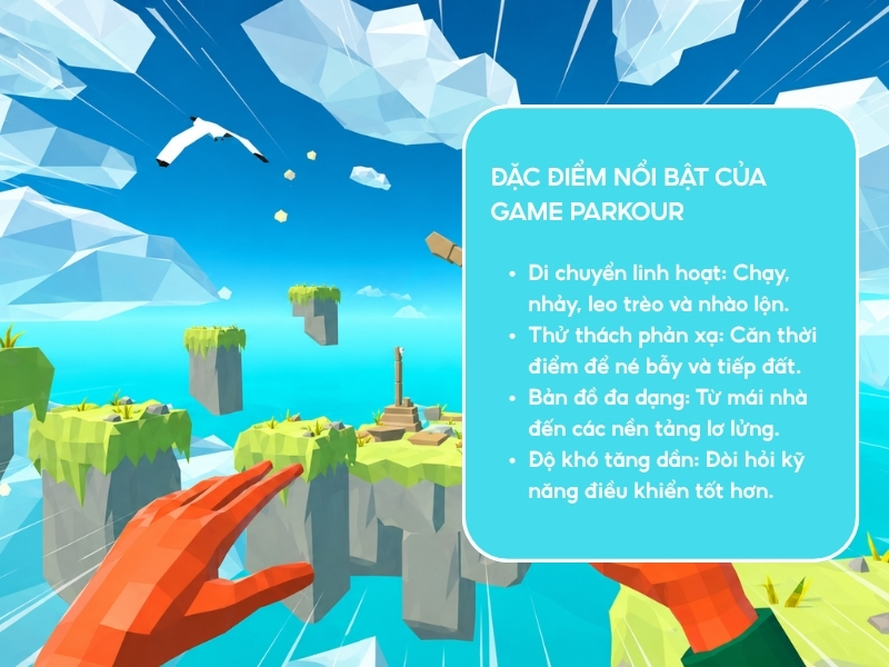 Đặc điểm nổi bật của game parkour
