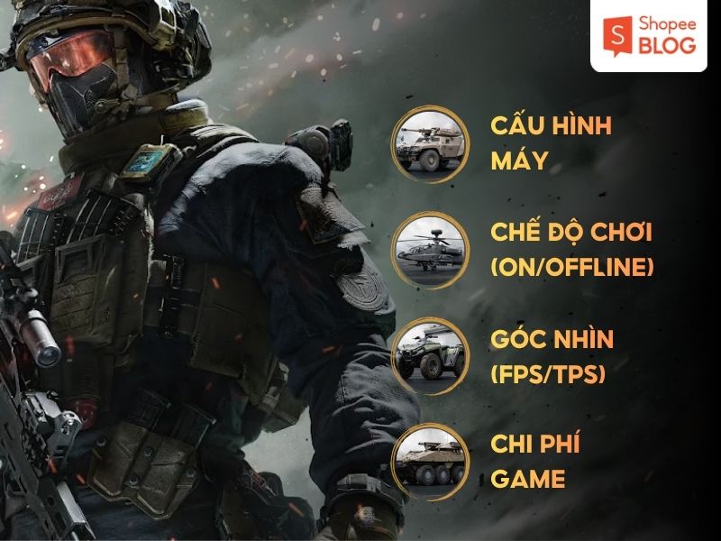 Tiêu chí chọn game bắn súng trên máy tính