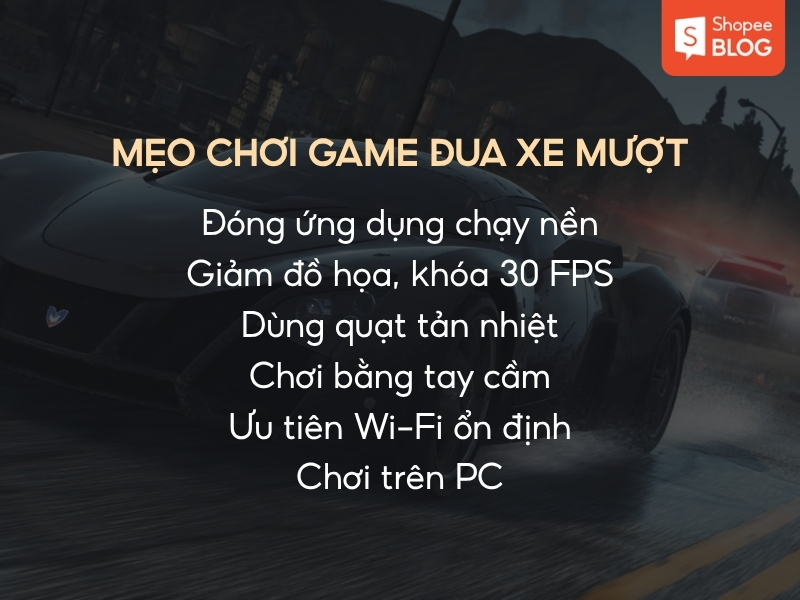 Phụ kiện chơi game đua xe mượt