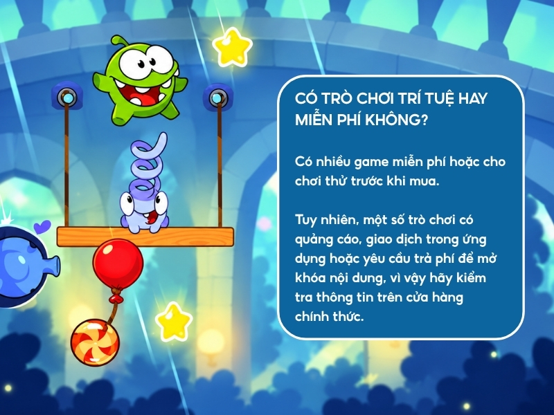 Có trò chơi trí tuệ hay miễn phí không?