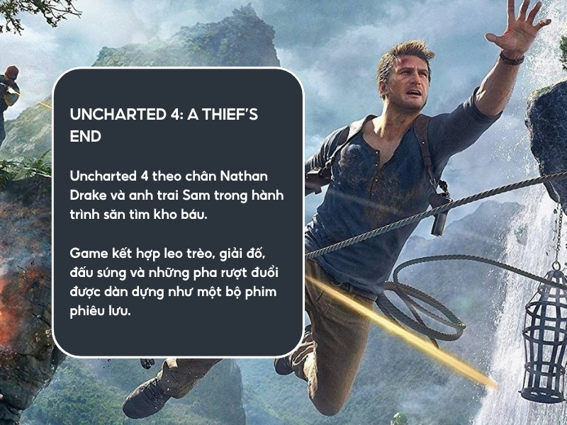 Uncharted 4: A Thief’s End. 