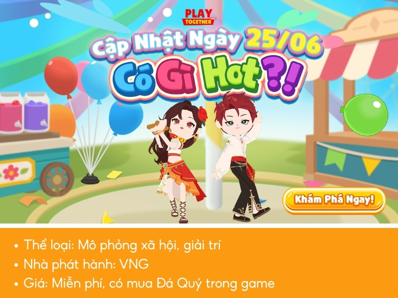 Nhân vật vui chơi trên đảo Kaia Play Together
