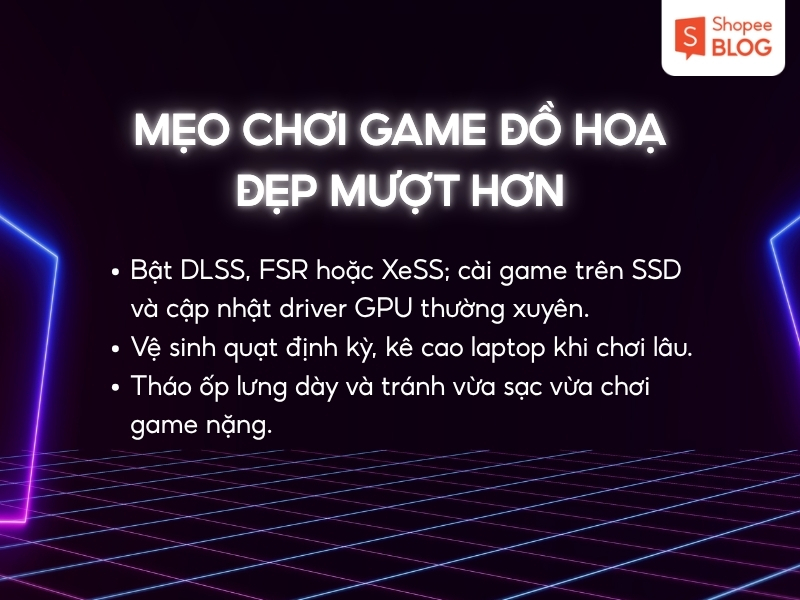 Thiết lập đồ hoạ chơi game mượt trên PC