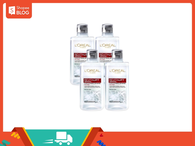 Combo 4 nước tẩy trang mini L'Oreal Revitalift Crystal 