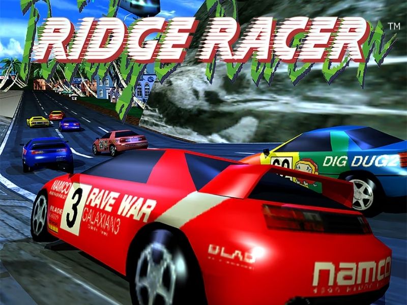Xe drift qua khúc cua trong Ridge Racer PSP