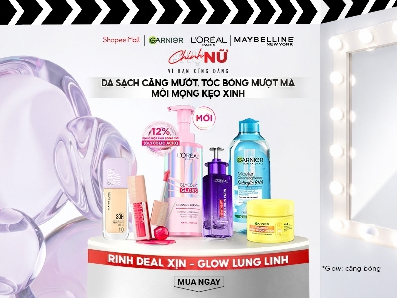 L'Oréal Paris, Maybelline, Garnier siêu sale thương hiệu tháng 10