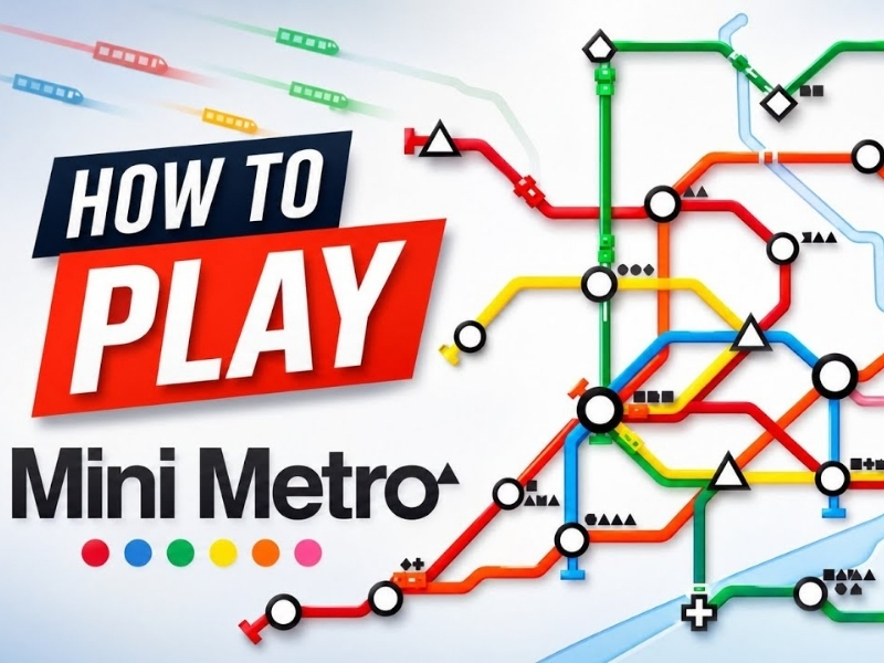 Bản đồ tuyến tàu điện ngầm trong Mini Metro