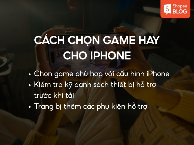 Tay cầm chơi game gắn với iPhone