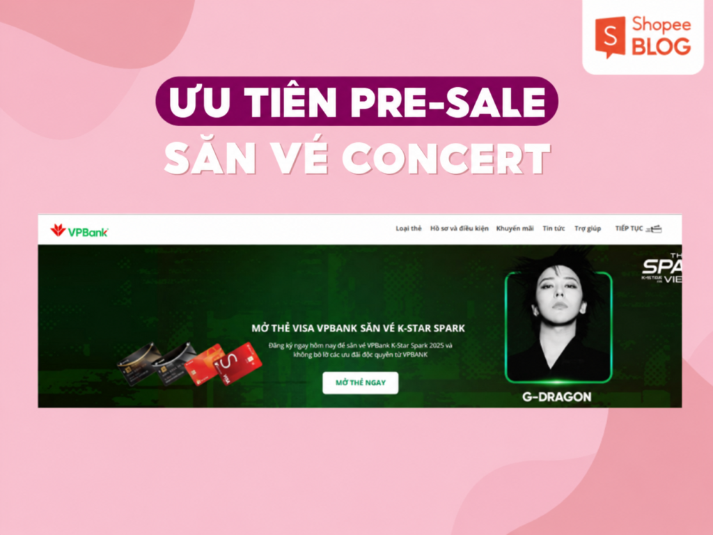 Ưu tiên Pre-sale để săn vé concert